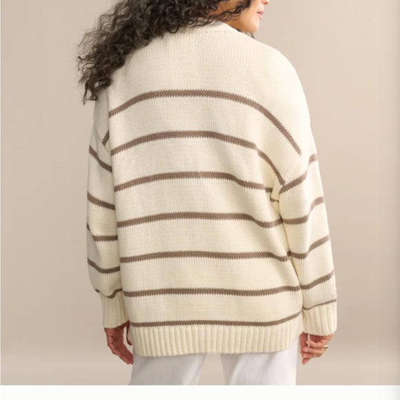 Jenni Kayne Chloe Cardigan-Cream and Taupe - Picture 4 of 11